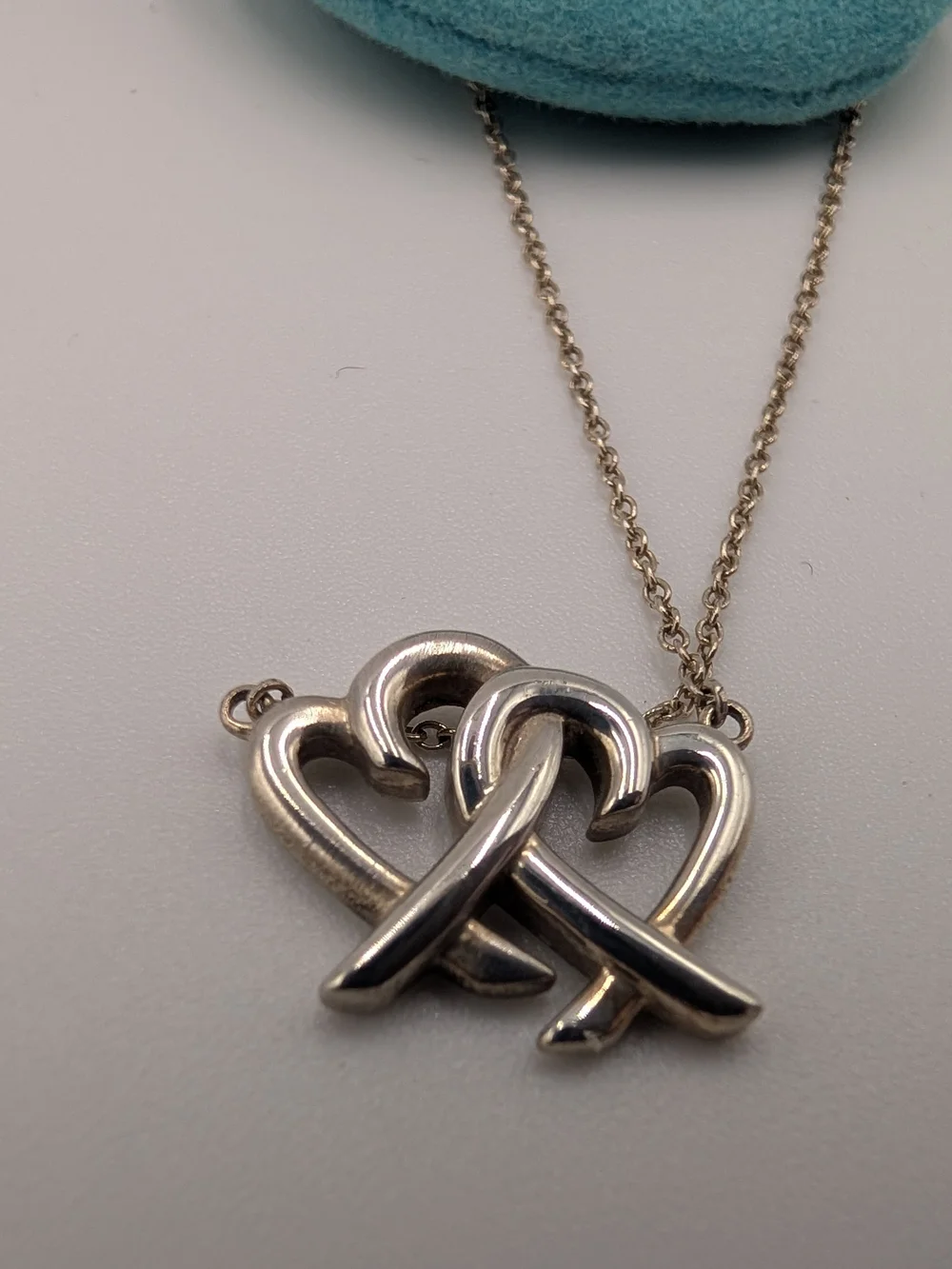 Tiffany & Co. Double Heart Pendant Necklace - Picture 3 of 6